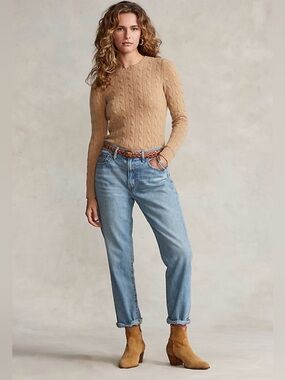 Polo Ralph Lauren Avery Boyfriend Jeans Size 29 Light Wash Relaxed Denim